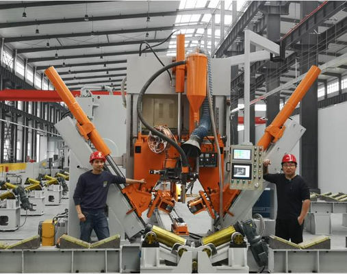 Good price Diâmetro 60~600mm, comprimento 12000mm Máquina de soldadura por fechamento de postes de luz CNC on-line