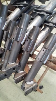 Braço robótico industrial do laser da fibra de prata de alumínio de aço inoxidável do metal