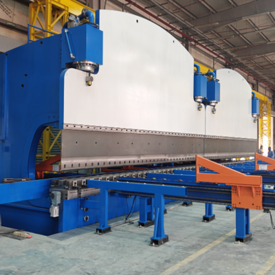 Prensa Dobradeira Hidráulica Tandem CNC com Força de Trabalho de 2X1200 Toneladas e Comprimento de Mesa de 2X6250mm para Longa Vida Útil