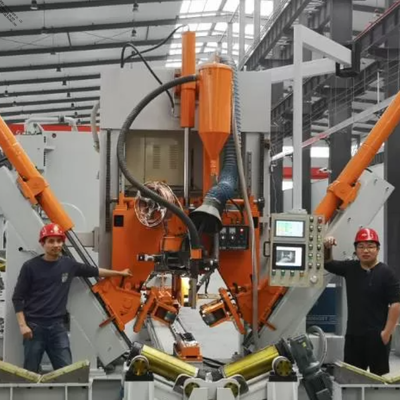 Soldagem fechada de poste CNC MIG de pulso de 12m | Máquina de solda de poste de luz de rua