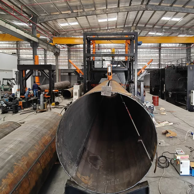 Intervalo de diâmetro 500~2500mm, máquina de soldadura de pólo 5G, pólo monopólio, pólo de mastro alto fechado