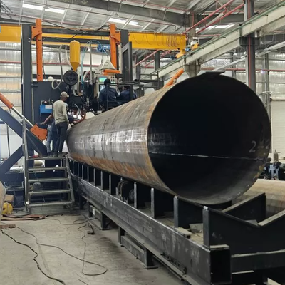 Intervalo de diâmetro 500~2500mm, máquina de soldadura de pólo 5G, pólo monopólio, pólo de mastro alto fechado
