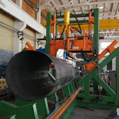 Intervalo de diâmetro 500~2500mm, máquina de soldadura de pólo 5G, pólo monopólio, pólo de mastro alto fechado