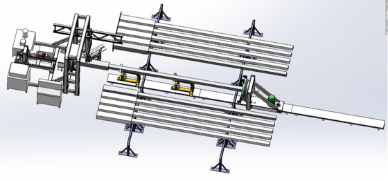 Máquina de solda robótica Máquina de corte de moldura de porta CNC para poste de luz